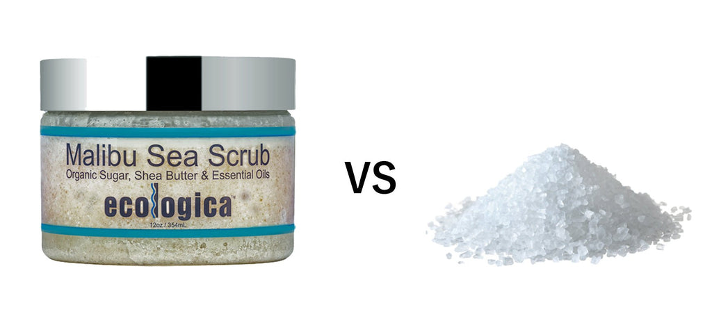 Sugar Scrub vs Salt Scrub - ecologica Skincare of Malibu