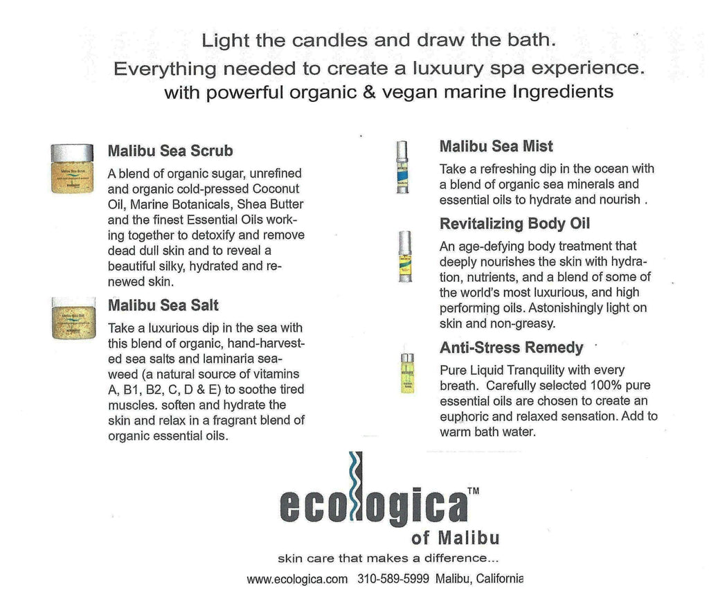 Sea Spa Travel Set - ecologica Skincare of Malibu